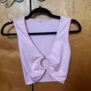 Pink Crop Top
